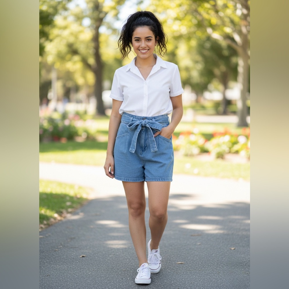 NWT! Wishlist High-Waisted Denim Shorts - Picture 2 of 14